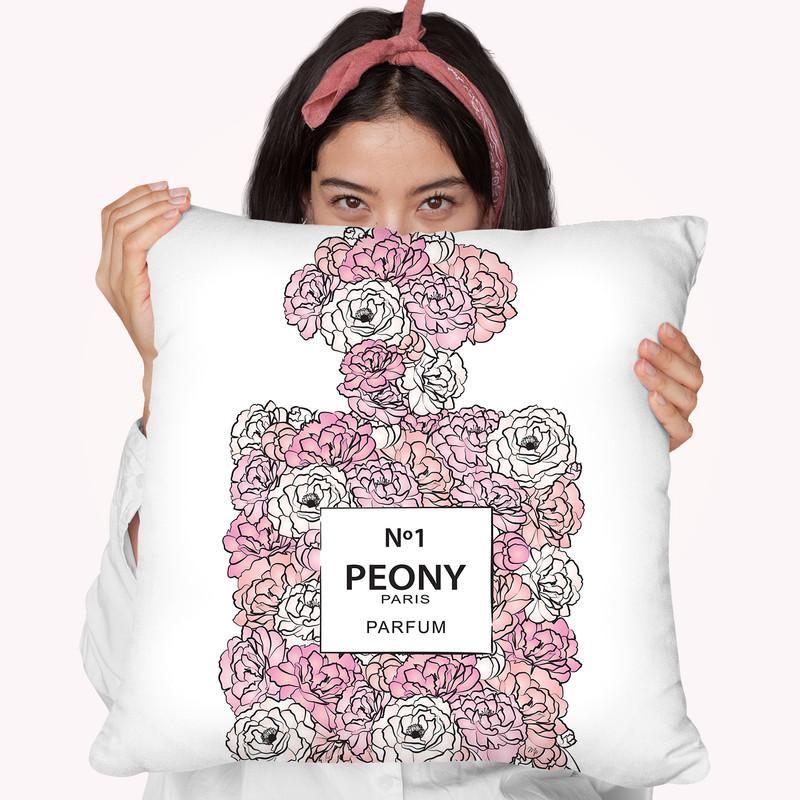Peony Perfume Throw Pillow By Martina Pavlova