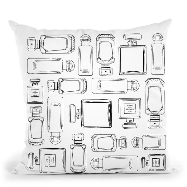 Perfumes Throw Pillow By Martina Pavlova