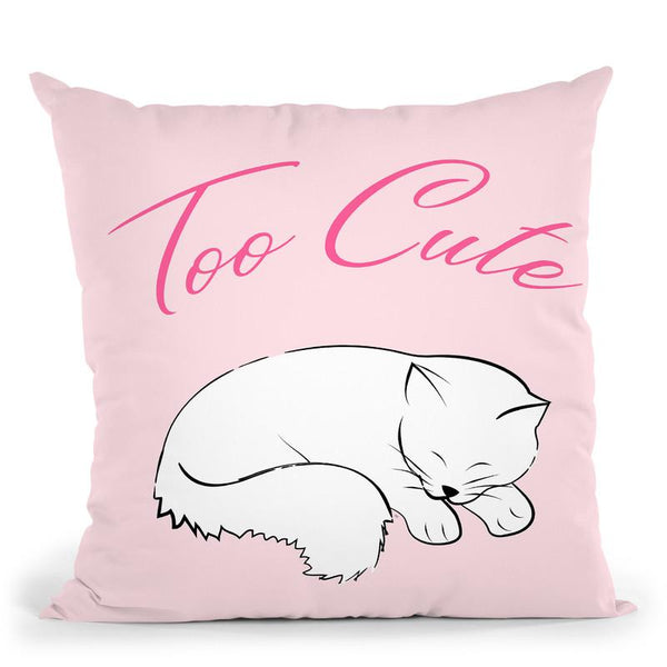 Too Cute Throw Pillow By Martina Pavlova