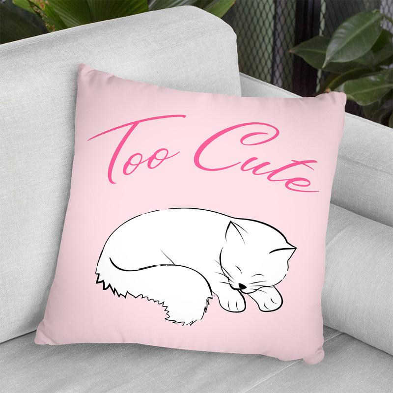 Too Cute Throw Pillow By Martina Pavlova
