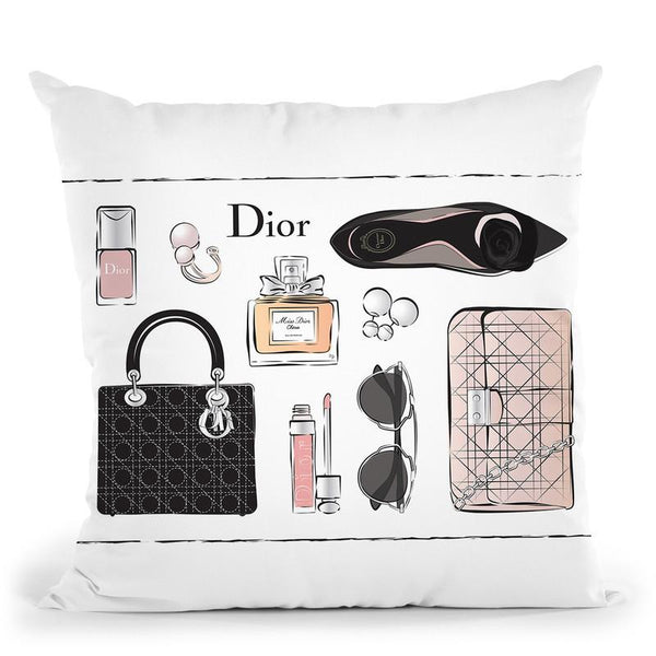 Dior Accessories Throw Pillow By Martina Pavlova