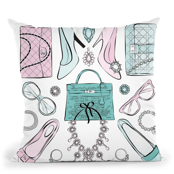 Fashion Accessories Throw Pillow By Martina Pavlova