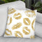 Gold Kisses Throw Pillow By Martina Pavlova