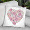 Flower Heart Throw Pillow By Martina Pavlova