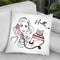 Hello? Girl On The Phone Throw Pillow By Martina Pavlova