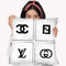 Brand Logos Throw Pillow By Martina Pavlova