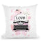 Love Typewriter Throw Pillow By Martina Pavlova