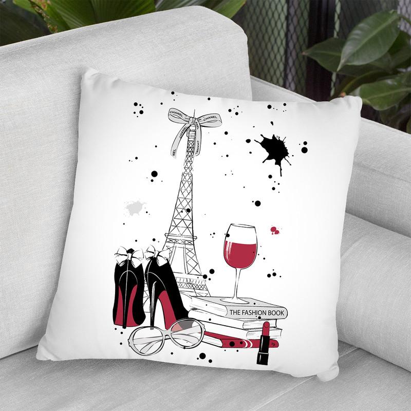 Paris Throw Pillow By Martina Pavlova