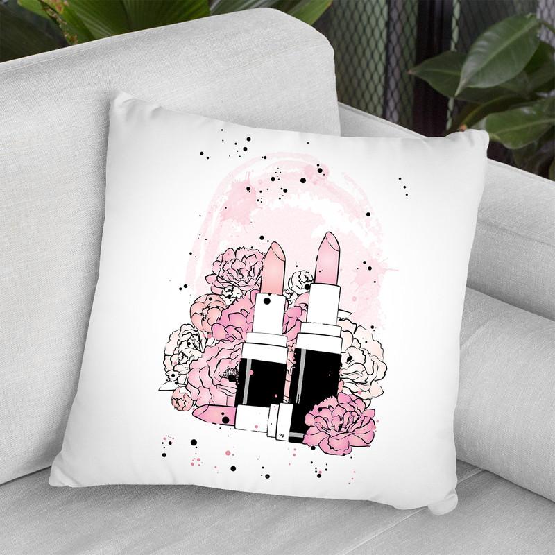 Peony Lisptick Throw Pillow By Martina Pavlova