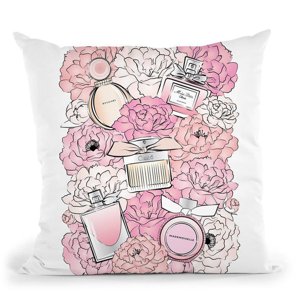 Peony Perfumes Throw Pillow By Martina Pavlova