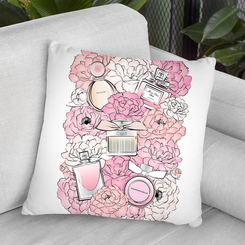 Peony Perfumes Throw Pillow By Martina Pavlova