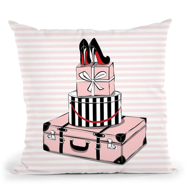 Stylish Travels Throw Pillow By Martina Pavlova