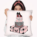 Stylish Travels Throw Pillow By Martina Pavlova