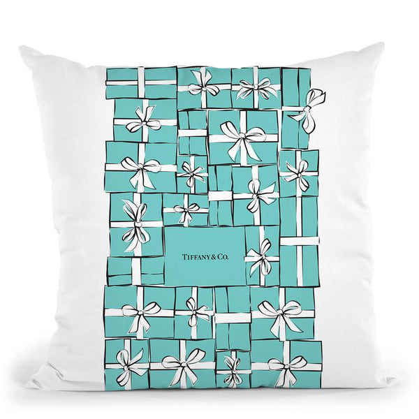 Tiffany Boxes Throw Pillow By Martina Pavlova