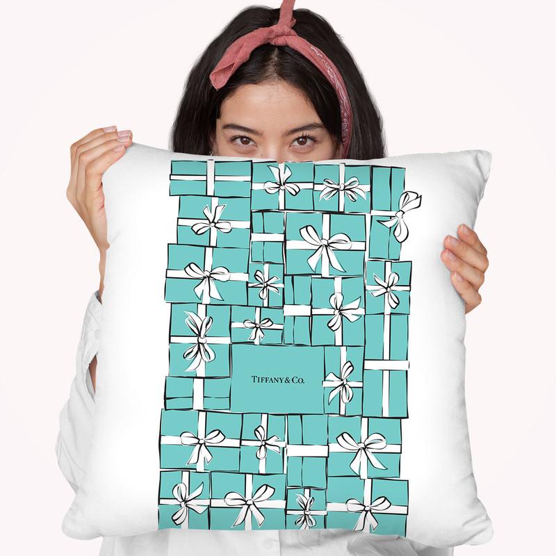 Tiffany Boxes Throw Pillow By Martina Pavlova