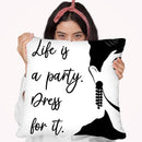 Audrey Quote Throw Pillow By Martina Pavlova