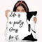 Audrey Quote Throw Pillow By Martina Pavlova