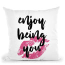 Being You Throw Pillow By Martina Pavlova
