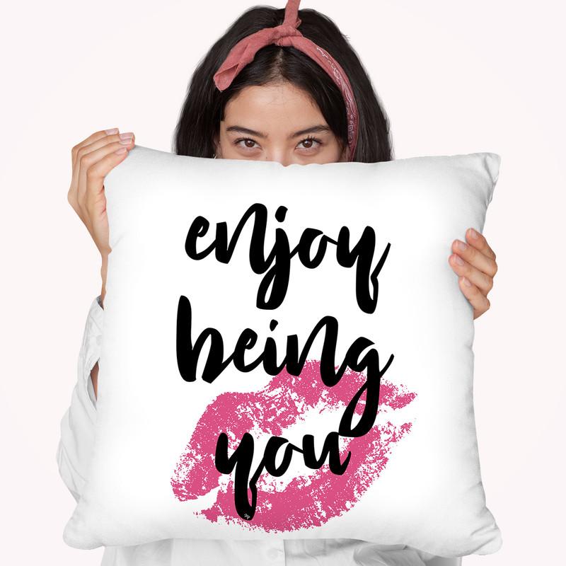 Being You Throw Pillow By Martina Pavlova