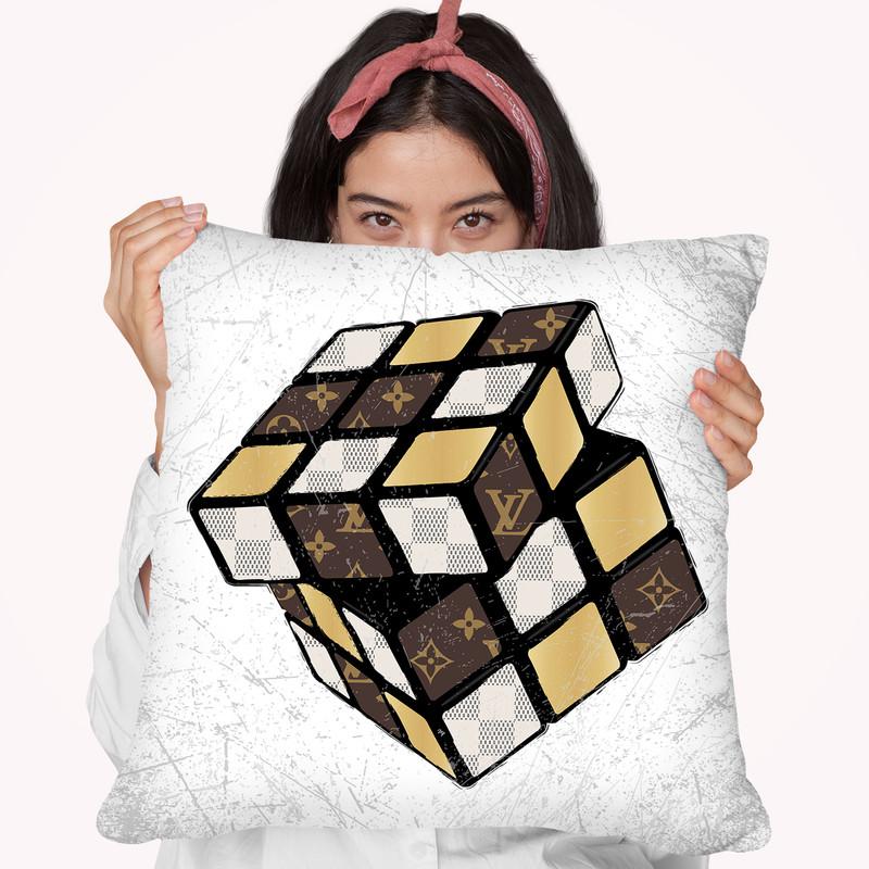 Brand Cube Throw Pillow By Martina Pavlova