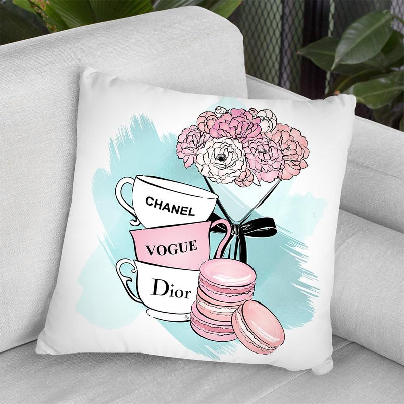 Tea Time Throw Pillow By Martina Pavlova