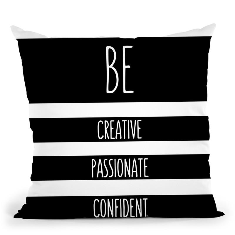 Confident Throw Pillow By Martina Pavlova