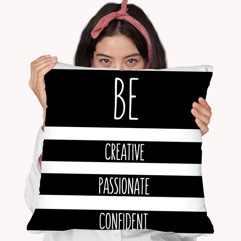 Confident Throw Pillow By Martina Pavlova
