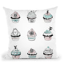 Cupcakes Throw Pillow By Martina Pavlova
