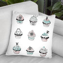 Cupcakes Throw Pillow By Martina Pavlova