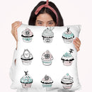 Cupcakes Throw Pillow By Martina Pavlova