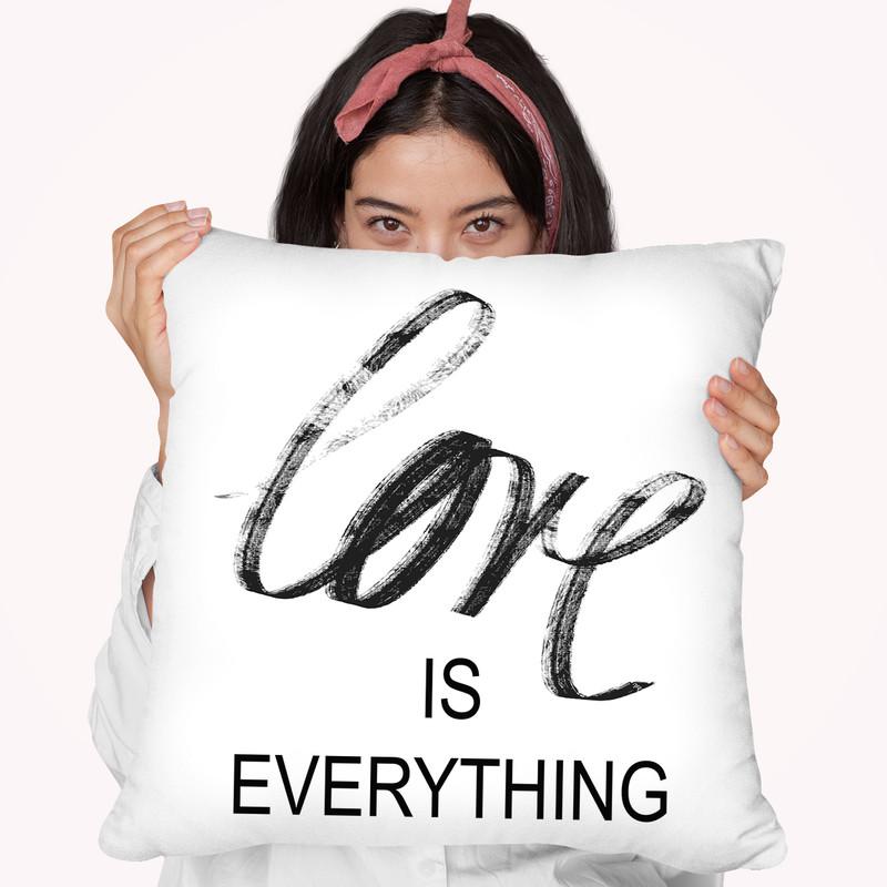 Love Is Everything Throw Pillow By Martina Pavlova