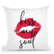 Kiss My Soul Throw Pillow By Martina Pavlova