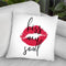 Kiss My Soul Throw Pillow By Martina Pavlova