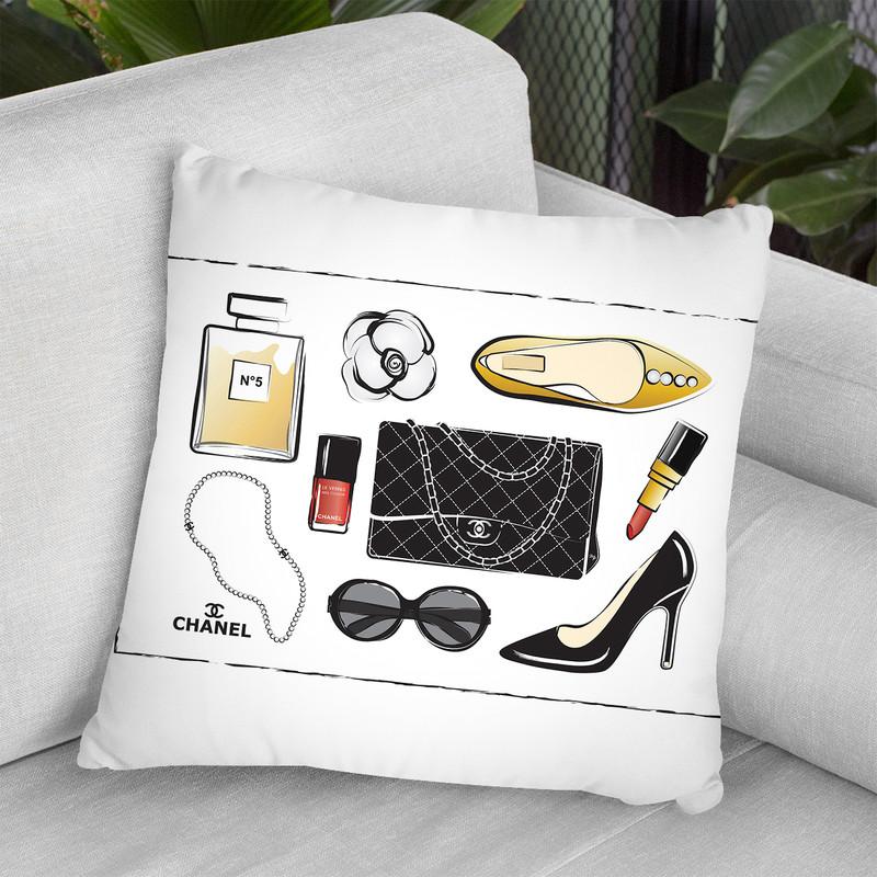 Chanel Accessories Throw Pillow By Martina Pavlova
