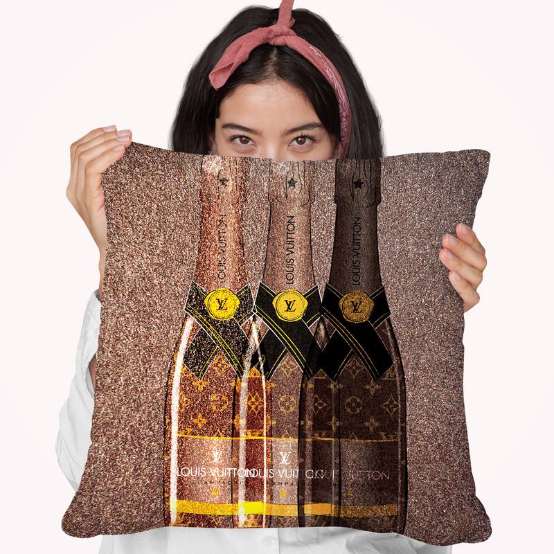 Champagne Lover Throw Pillow By Martina Pavlova