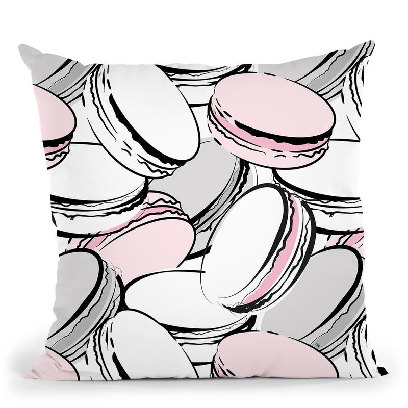 Macarons Throw Pillow By Martina Pavlova