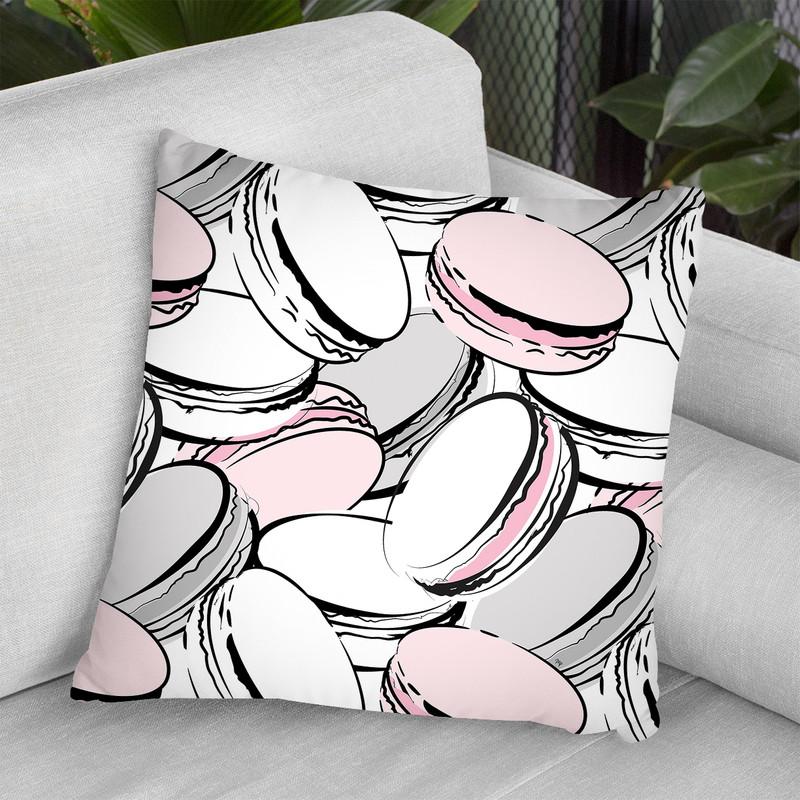 Macarons Throw Pillow By Martina Pavlova