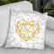Marble Heart Throw Pillow By Martina Pavlova