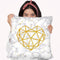 Marble Heart Throw Pillow By Martina Pavlova