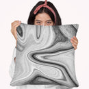 Marble Throw Pillow By Martina Pavlova