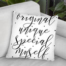 Myself Throw Pillow By Martina Pavlova