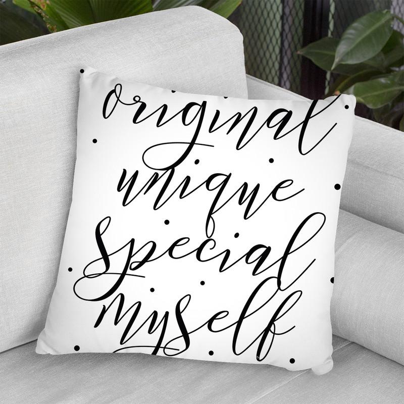 Myself Throw Pillow By Martina Pavlova