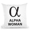 Alpha Woman Throw Pillow By Martina Pavlova