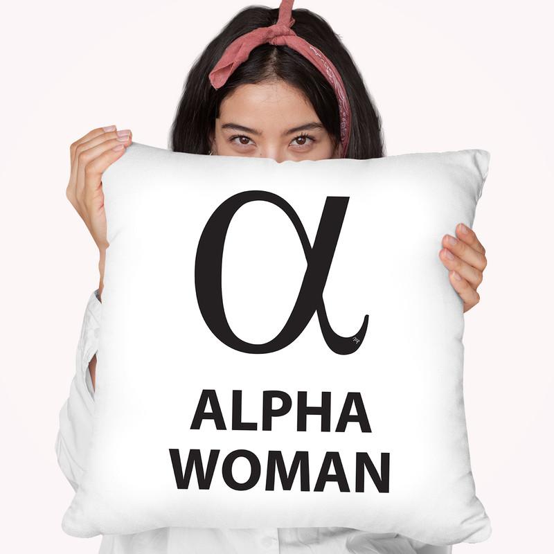Alpha Woman Throw Pillow By Martina Pavlova