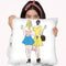 Coffee Friends Throw Pillow By Martina Pavlova