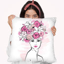 Flower Girl Throw Pillow By Martina Pavlova
