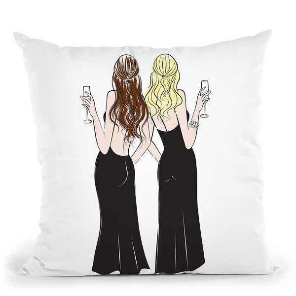 Friendly Celebration Throw Pillow By Martina Pavlova