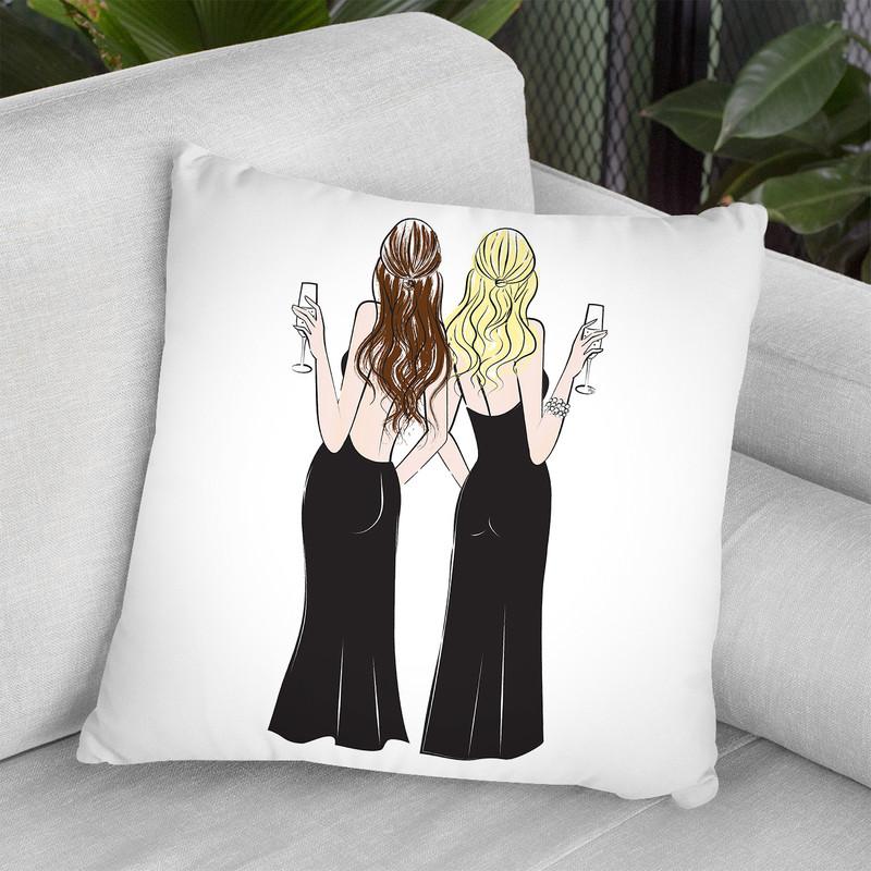 Friendly Celebration Throw Pillow By Martina Pavlova