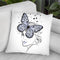 Lady Butterfly Throw Pillow By Martina Pavlova