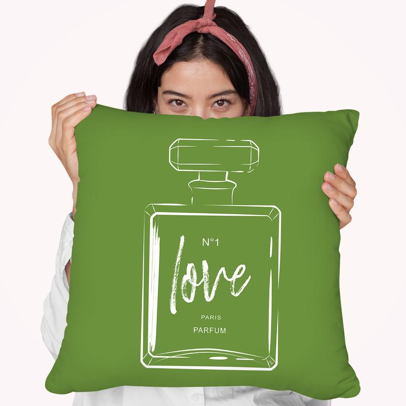 Love Perfume Throw Pillow By Martina Pavlova